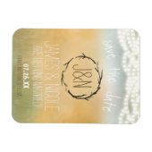 Rustikale Sticks & String Lights Magnet Save the D (Horizontal)