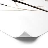 Rustikale Sticks Twigs Branchen Kleider Banner Pos Poster (Ecke)