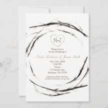 Rustikale Sticks Zweige Zweigstellen Wraath Einlad