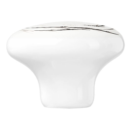 Rustikale Sticks Zweige Zweigstellen Wreath Countr Keramikknauf (Seitenansicht)