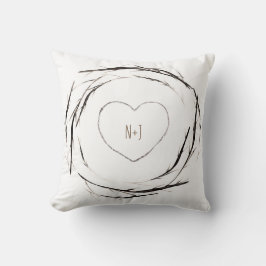 Rustikale Sticks Zweige Zweigstellen Wreath Countr Kissen