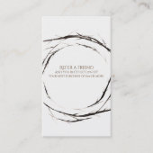 Rustikale Sticks Zweigstellen Wreath Refer a Frien Empfehlungskarte (Vorderseite)