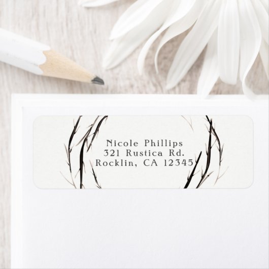 Rustikale Sticks Zweigzweige Kleider Einladung (Insitu)