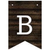 Rustikale Stiefel oder Bows Gender Reveal Baby Dus Wimpelkette (Zweite Fahne)