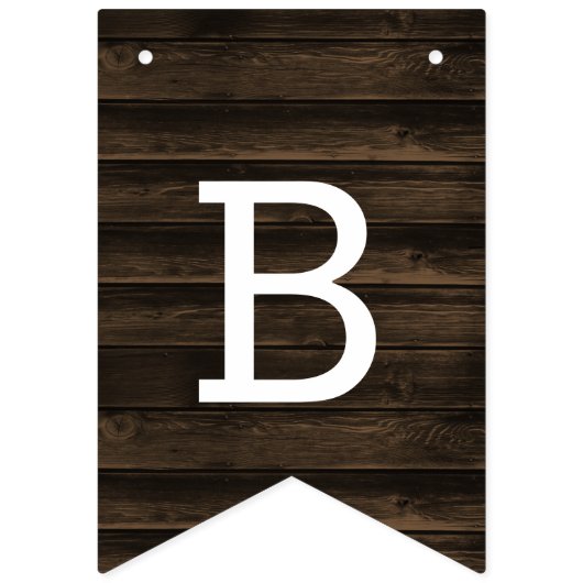 Rustikale Stiefel oder Bows Gender Reveal Baby Dus Wimpelkette (Zweite Fahne)