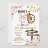 Rustikale Stiefel oder männliche Geschlechtsorgane Einladung (Vorderseite)