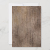 Rustikale Stiefel und bubbly Brautparty Einladung (Rückseite)