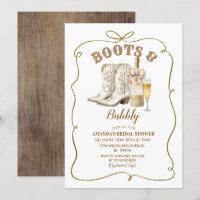 Rustikale Stiefel und bubbly Brautparty