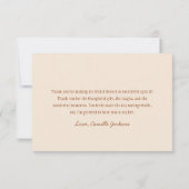 Rustikale Stiefel und Bubbly Hand Drawn Danke (Rückseite)