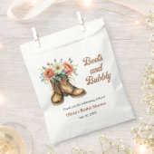 Rustikale Stiefel und Bubbly Western Brautparty Geschenktütchen (Ausgeschnitten)