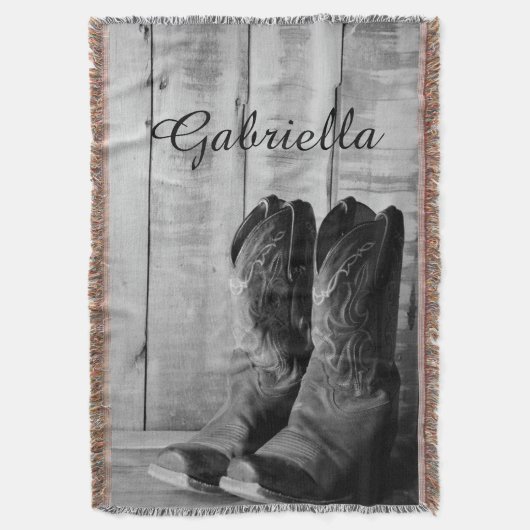 Rustikale Stiefel Western Decke (Vorderseite Vertikal)