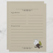 Rustikale Stillleben Illustration Rezept Binder Se (Vorne/Hinten)