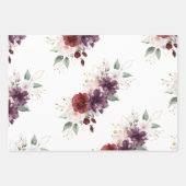 Rustikale stilvolle Blumensträuße  Geschenkpapier Set (Vorderseite)