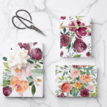 Rustikale, stilvolle Bouquets mit Blumenmotiven Geschenkpapier Set<br><div class="desc">Schöne Aquarellbouquets und Blumenelemente mit rustikalem Charme und lässiger Eleganz, diese Packpapier Blätter passen zu Blumenelementen in einer Vielzahl von Möglichkeiten, Ihre Geschenkpakete für den Anlass gekleidet aussehen zu lassen. Die Farben sind Bordeaux-Wein, Rosa und Rosset-Orange mit Grün vermischt. Diese vielseitigen Designs sind für jeden Anlass wunderbar, von Geburtstagen bis...</div>
