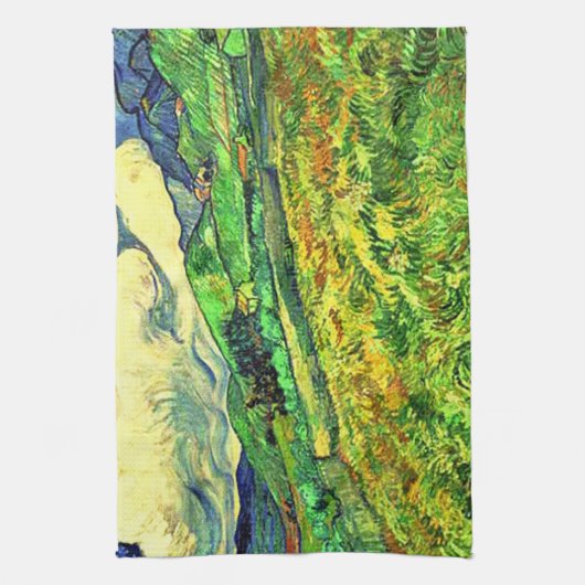 Rustikale, stilvolle Landschaft am Saint Remy Male Geschirrtuch (Vertikal)