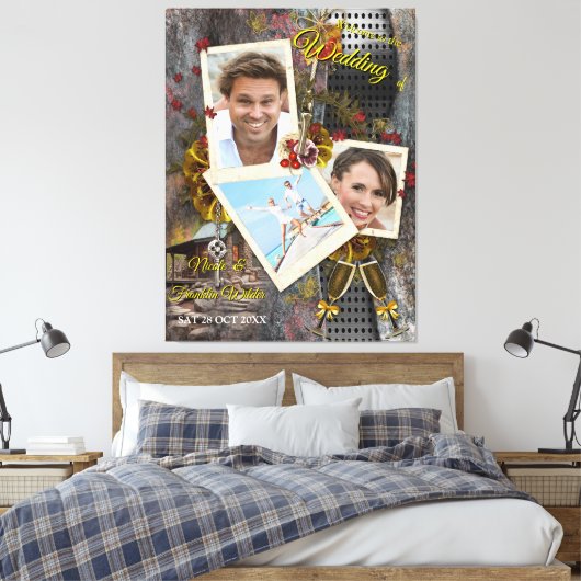 Rustikale Stone-Kabine Leinwanddruck (Insitu (Schlafzimmer))