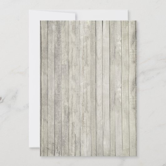 Rustikale Strandbäume Einladung (Rückseite)