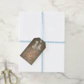 Rustikale Strandgiftmarken Geschenkanhänger (Mit Garn)