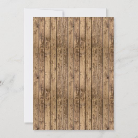 Rustikale Strandhochzeiten, Starfish & String Ligh Einladung (Rückseite)