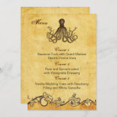 rustikale Strandkarten Menükarte (Vorne/Hinten)