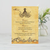 rustikale Strandkarten Menükarte (Stehend Vorderseite)