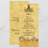 rustikale Strandkarten Menükarte (Vorne/Hinten)