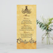 rustikale Strandkarten Menükarte (Stehend Vorderseite)