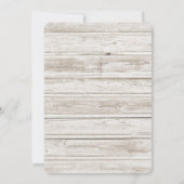 Rustikale Strandlandschaft mit Boot & Leuchtturm Save The Date (Rückseite)