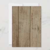 Rustikale Strandleuchten auf Imitaten Brautparty a Einladung (Rückseite)