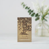 Rustikale Strandlichter-Hochzeit Begleitkarte (Stehend Vorderseite)