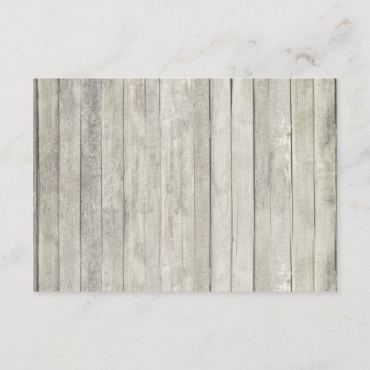 Rustikale Strandnähten Begleitkarte (Rückseite)