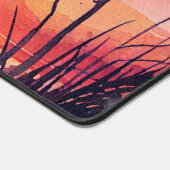 Rustikale Strandsonnenuntergangsszene Schreibtischunterlage (Ecke)