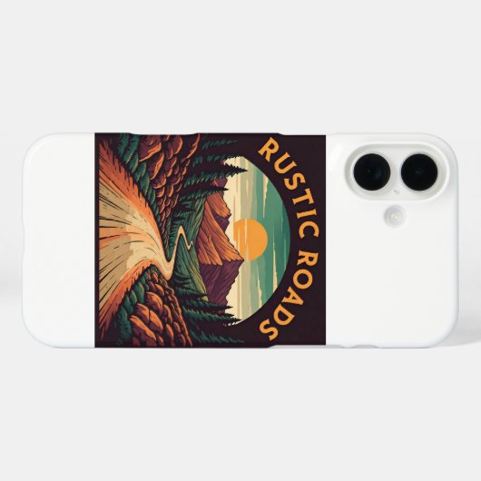 Rustikale Straßen Case-Mate iPhone Hülle (Rückseite (Horizontal))