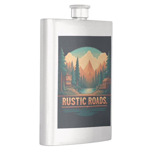 Rustikale Straßen Flachmann (Rechts)