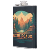 Rustikale Straßen Flachmann (Links)