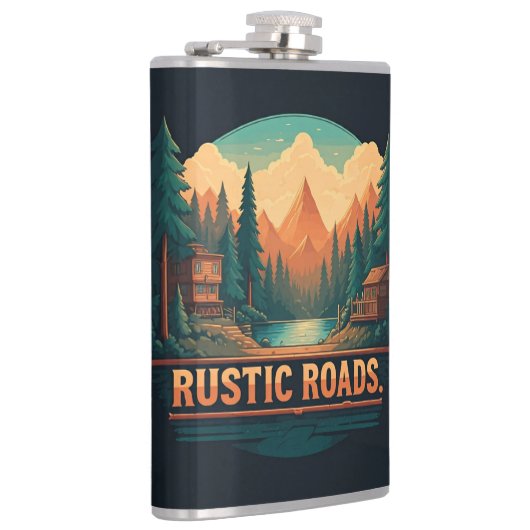 Rustikale Straßen Flachmann (Rechts)