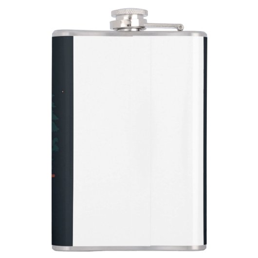 Rustikale Straßen Flachmann (Rückseite)