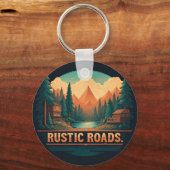 Rustikale Straßen Schlüsselanhänger (Vorderseite)