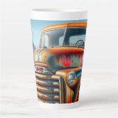 Rustikale Straßen: Vintager Lkw Milchtasse (Vorderseite)