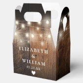 Rustikale Streichellichtblende Geschenkschachtel (Geöffnet)