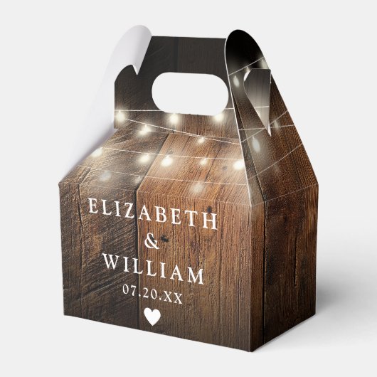 Rustikale Streichellichtblende Geschenkschachtel (Vorderseite)