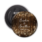 Rustikale Streichellichtblüte Flaschenöffner (Vorderseite)