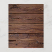 Rustikale Streichellichtblüte Hochzeitsinvit (Rückseite)