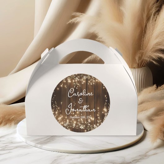 Rustikale Streichellichtblüte Runder Aufkleber