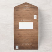 Rustikale Streichlichter vermischen sich in einem All In One Einladung (Außenbereich)