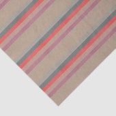 Rustikale Streifen Aquamarin, Koralle, braun Seidenpapier (Detail)