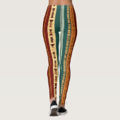 Rustikale Streifen Leggings (Rückseite)