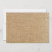 Rustikale Streifen sind Sie sind meine Einladung (Rückseite)