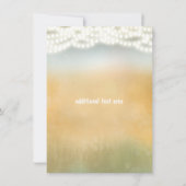 Rustikale String-Leuchten Save the Date FOTO-Karte Einladung (Rückseite)