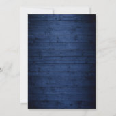 Rustikale String-Lichter in Mitternachtsblau für H Einladung (Rückseite)